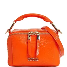 Сумка-тоут на молнии с эффектом крокодиловой кожи