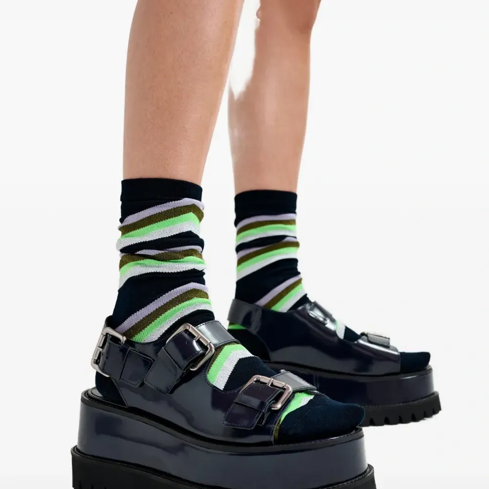 Босоножки на платформе с пряжкой