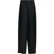 Брюки со складками и фигурными (бочкообразными) штанинами