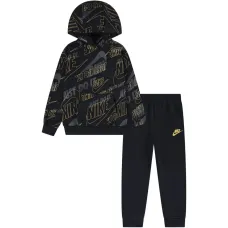 Спортивный костюм с принтом и капюшоном