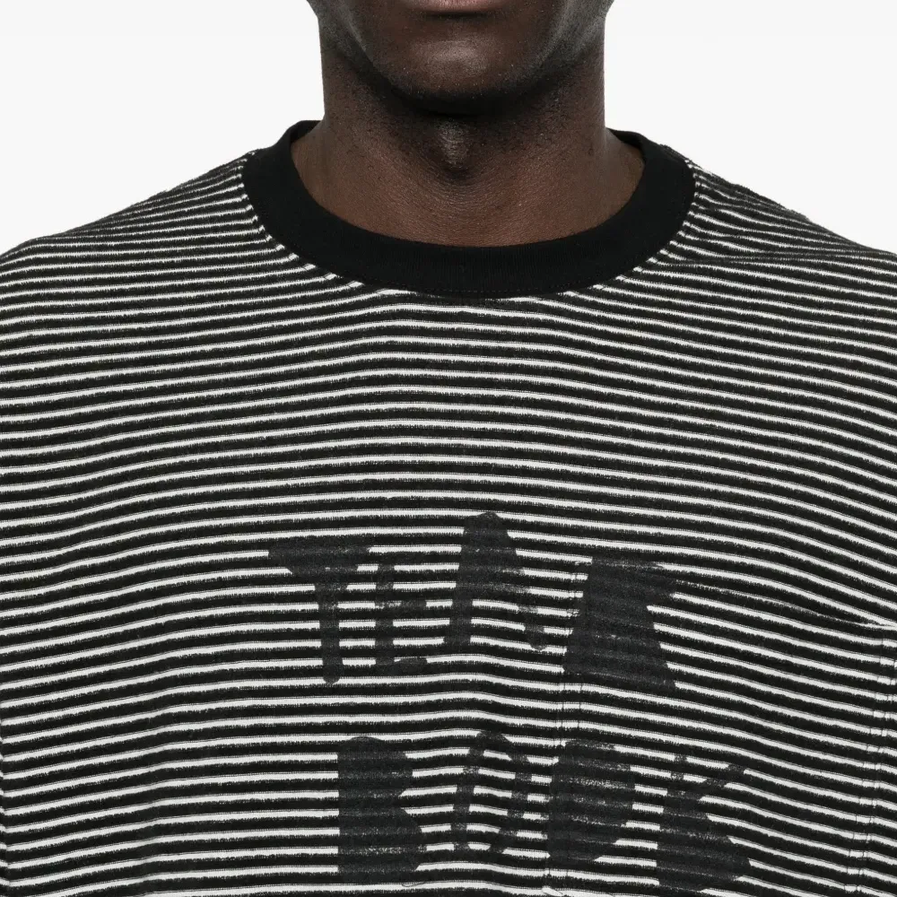 Футболка в полоску с графическим принтом Футболка в полоску с графическим принтом