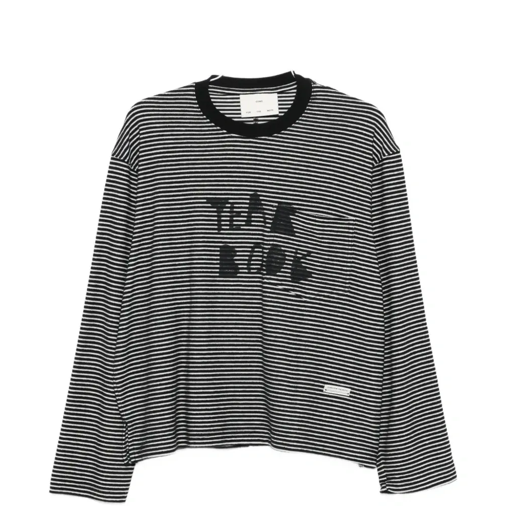 Футболка в полоску с графическим принтом Футболка в полоску с графическим принтом