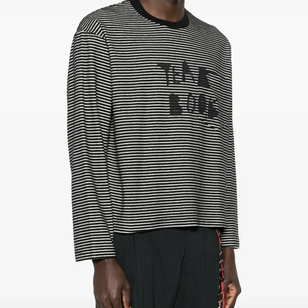 Футболка в полоску с графическим принтом Футболка в полоску с графическим принтом