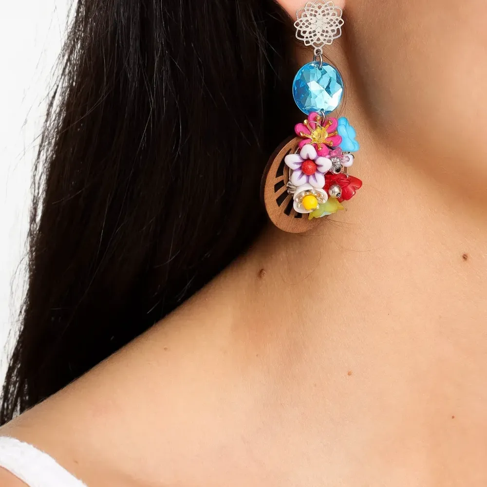 Серьги с изображением тукана