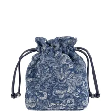 Сумка-тоут с цветочным узором и завязками