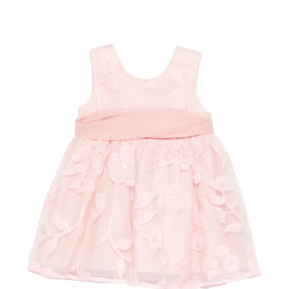 Платье с цветочными пайетками