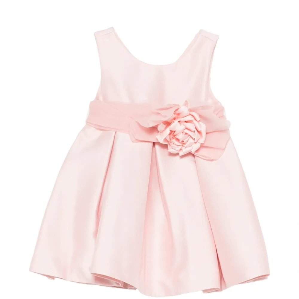 Платье с цветочным поясом