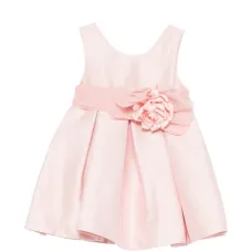 Платье с цветочным поясом