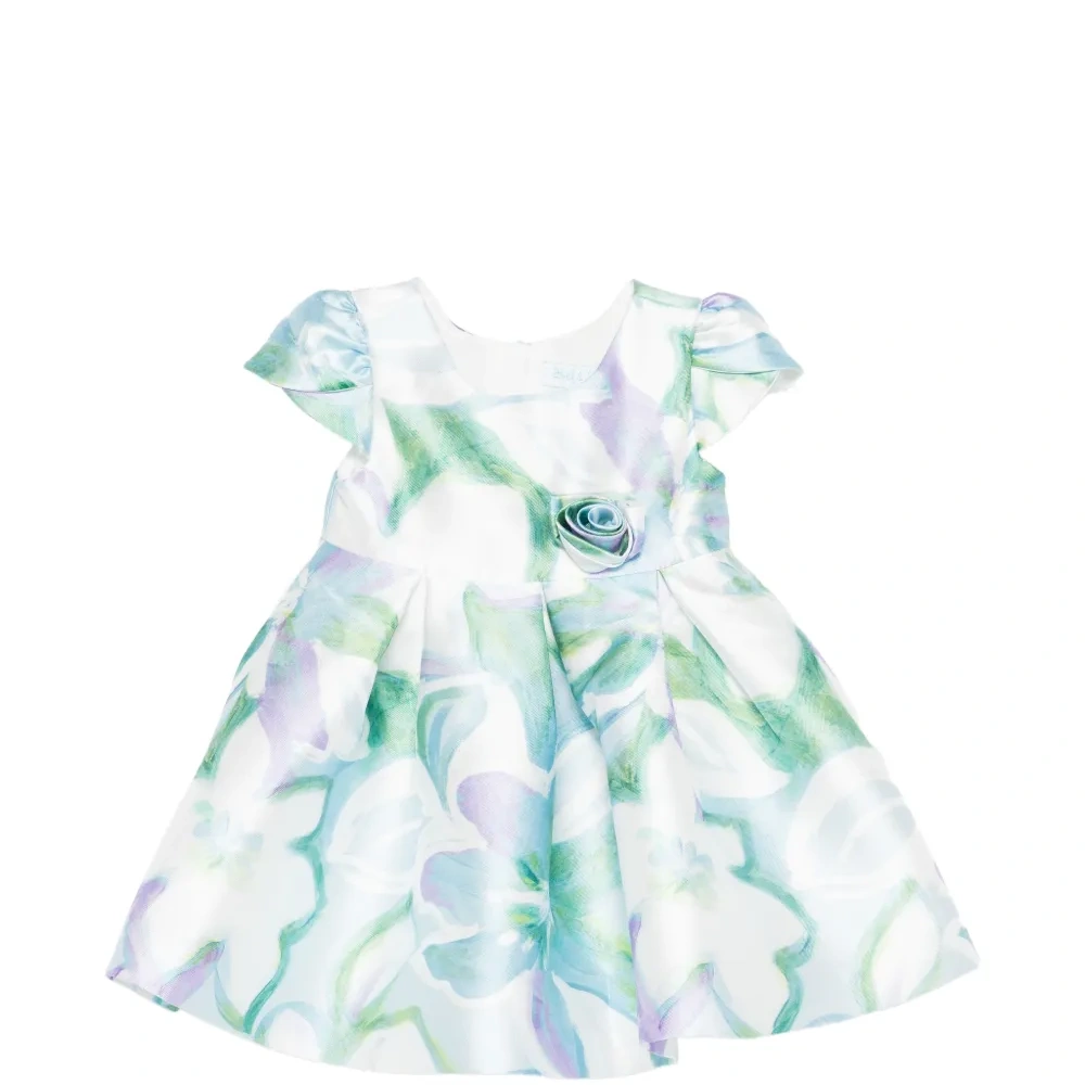 Платье с цветочной розеткой