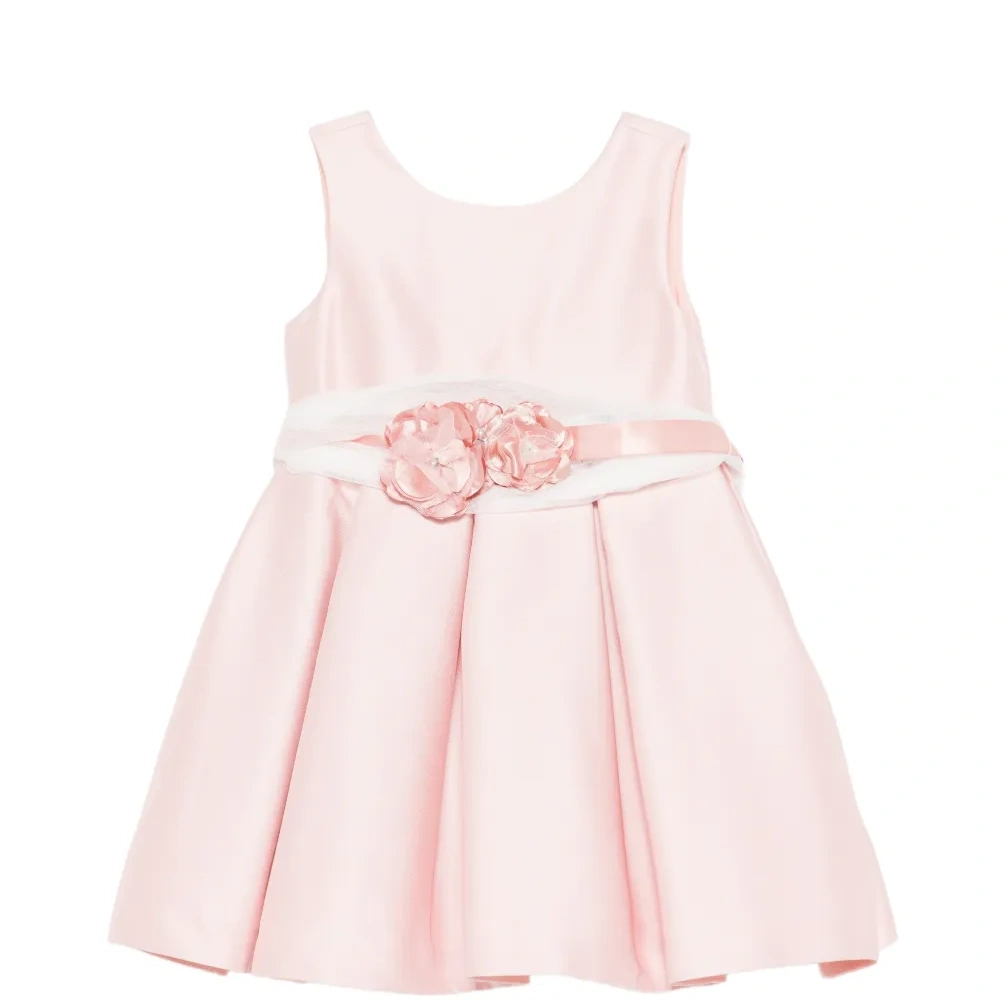 Платье с цветочным поясом