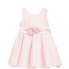 Платье с цветочным поясом