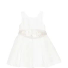 Платье с цветочным принтом и поясом