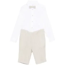 Набор из четырех предметов: полосатый костюм с бантом