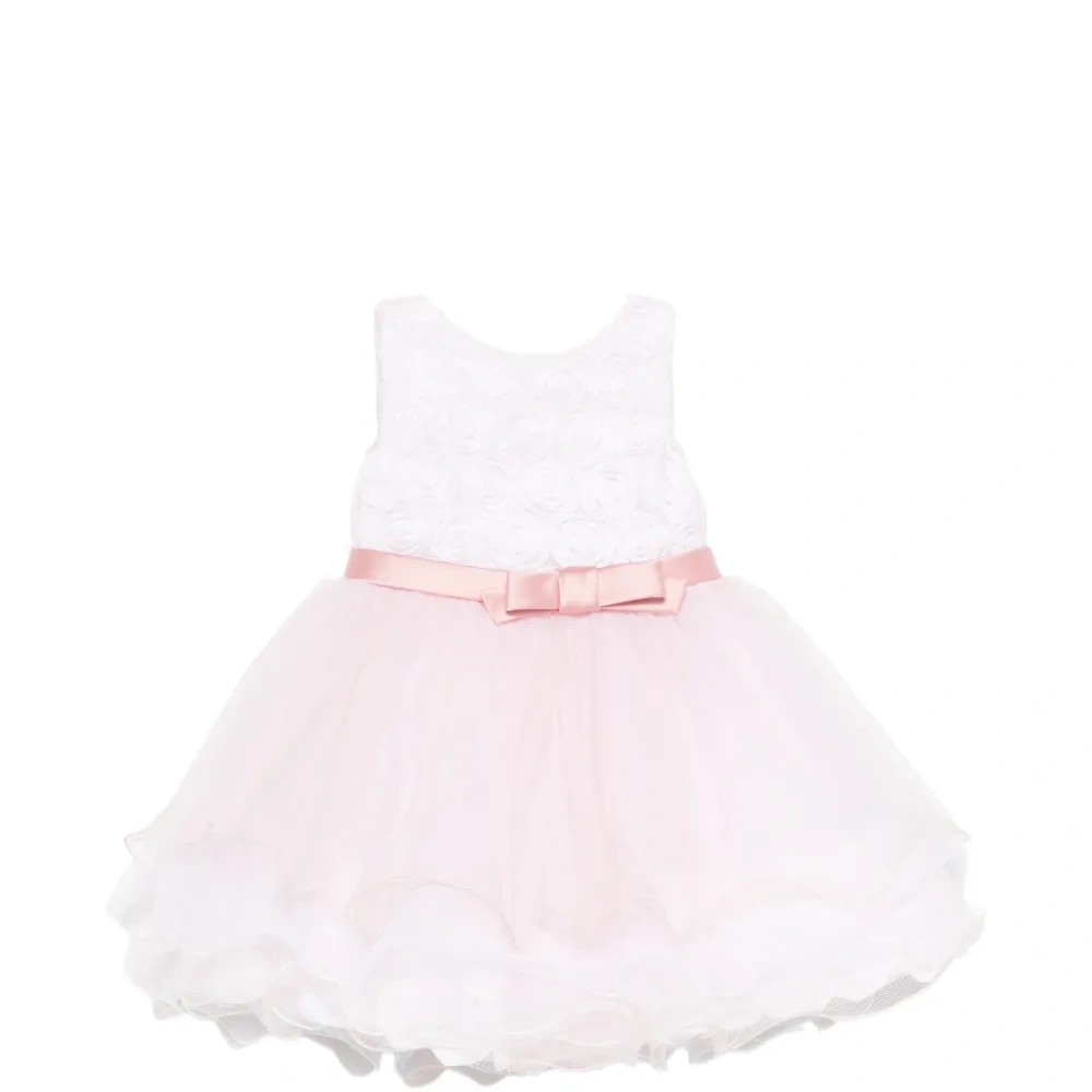 Платье без рукавов с бантом