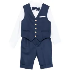 Костюм с бантом и пуговицами (набор из пяти предметов)