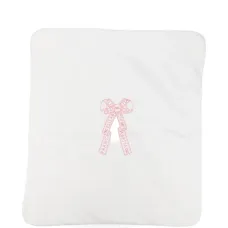 Одеяло с вышивкой в виде банта