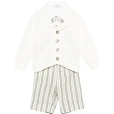 Комплект с комбинезоном в полоску (набор из трёх предметов)
