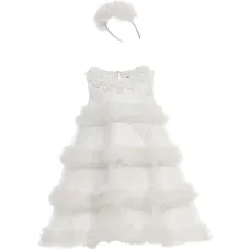 Комплект с платьем с цветочным декором