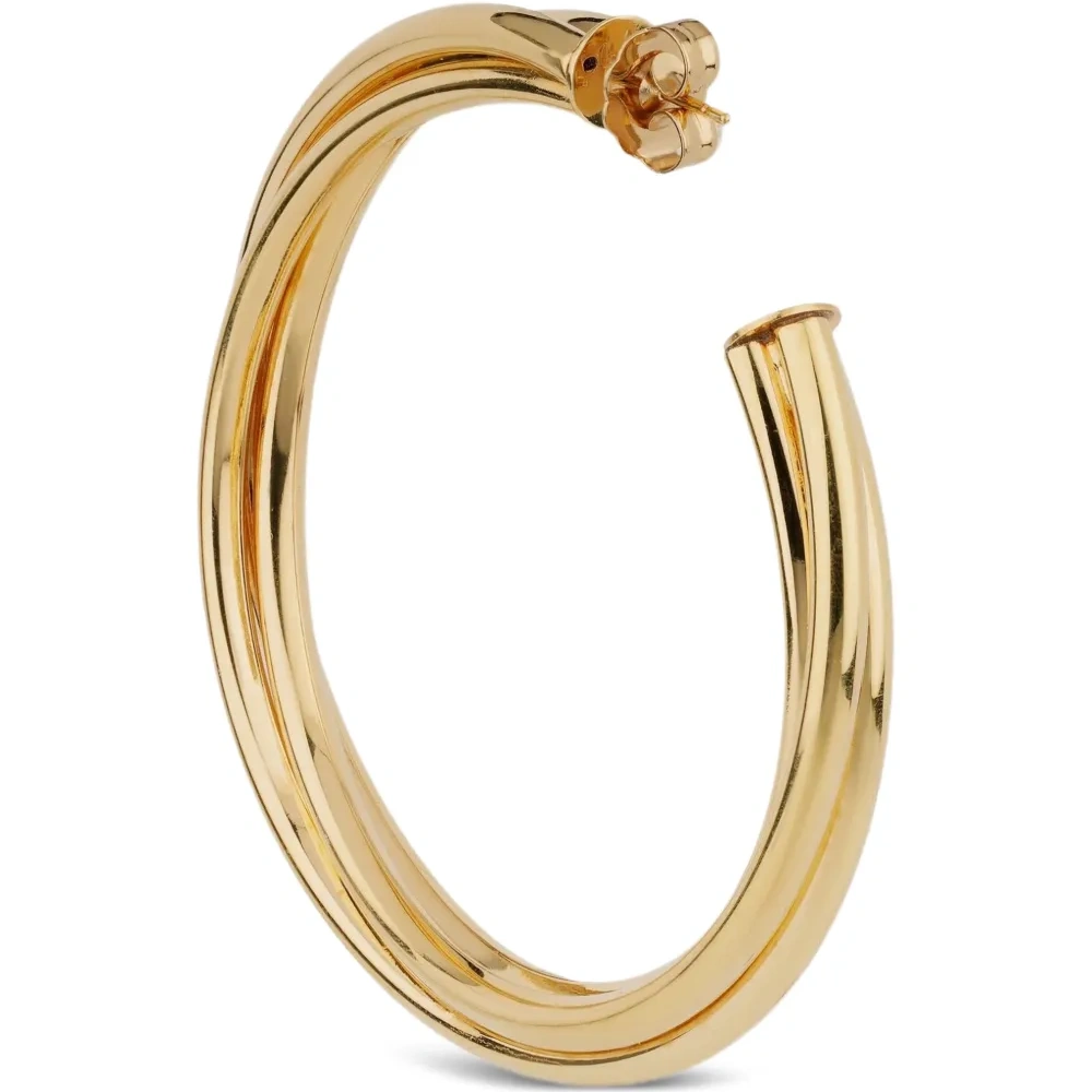 Скрученные серьги-кольца Atik