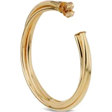 Скрученные серьги-кольца Atik