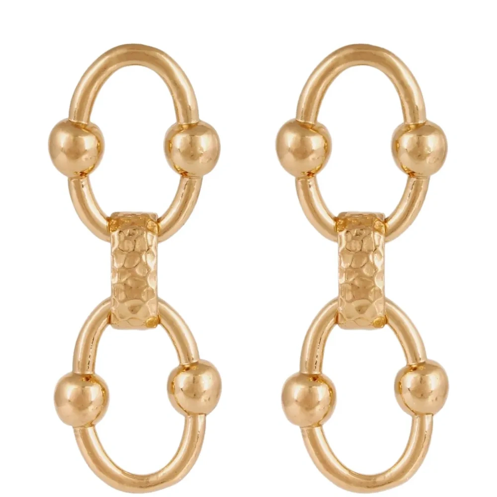 Серьги Rivage с бисерной цепочкой