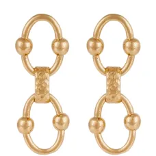 Серьги Rivage с бисерной цепочкой