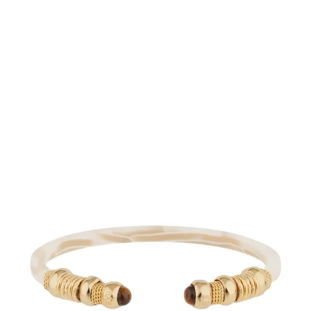 Браслет с бусинами и деталями сари