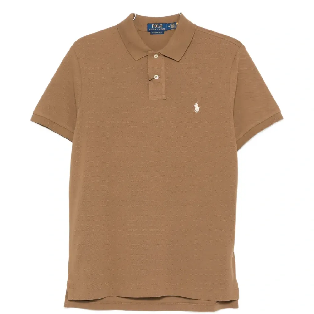 Поло с короткими рукавами на пуговицах