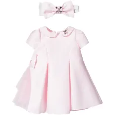 Комплект с платьем с украшенным воротником