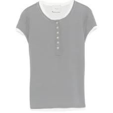 Футболка на пуговицах