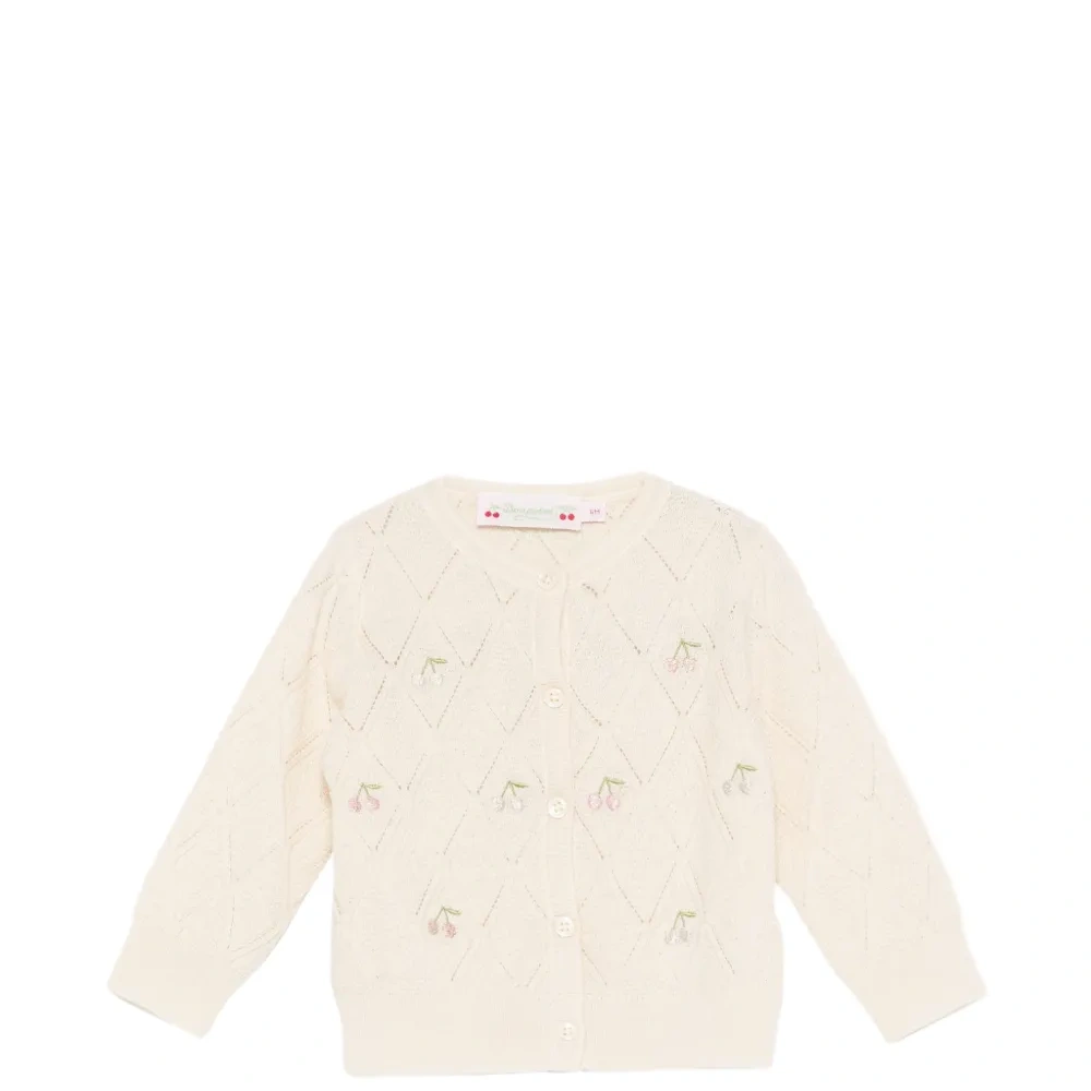 Кардиган с вишневым принтом