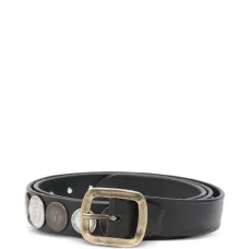 Ремень с пряжкой, украшенной монетами