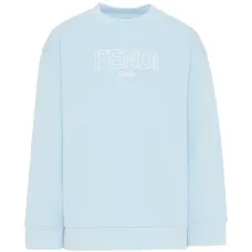 Свитшот с логотипом и круглым вырезом