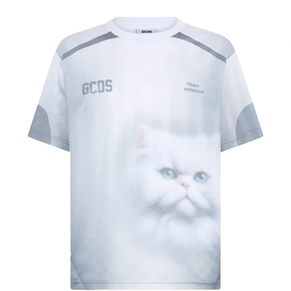 Футболка с принтом кота