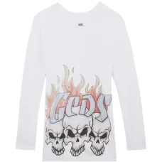 Мини-платье с графичным принтом и длинными рукавами