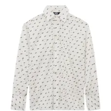 Рубашка с цветочной вышивкой Рубашка с цветочной вышивкой