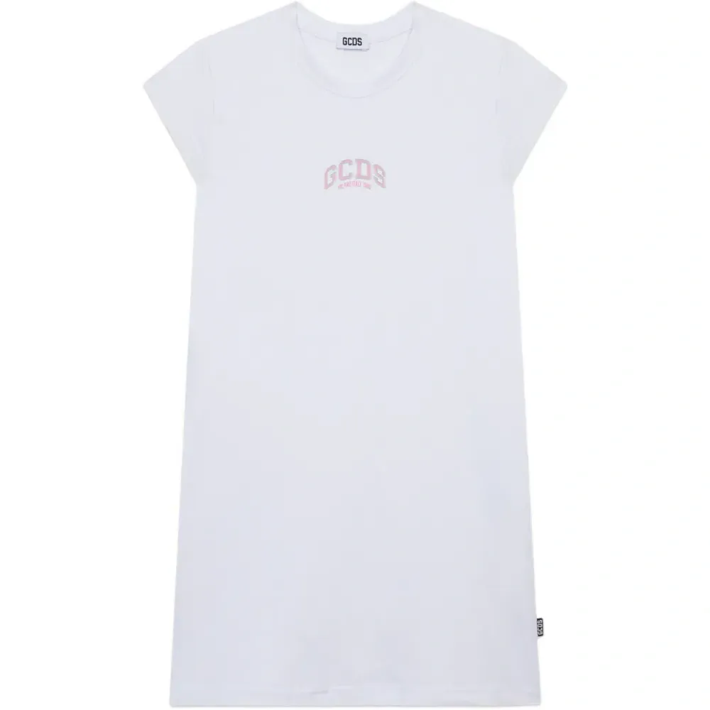 Платье с вышитым логотипом