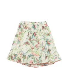 Юбка с цветочным принтом и оборками