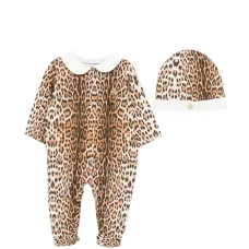 Комплект боди с леопардовым принтом