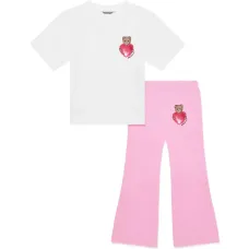 Комплект с брюками с принтом мишки