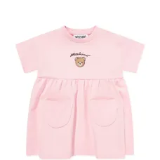 Платье с карманом и принтом "Тедди"