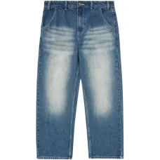 Джинсы с вышитым логотипом