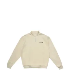 Толстовка с вышивкой и молнией до половины Толстовка с вышивкой и молнией до половины