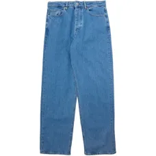 Джинсы с кожаной нашивкой Джинсы с кожаной нашивкой