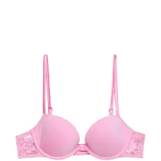 Полумягкий формованный бюстгальтер с кружевом