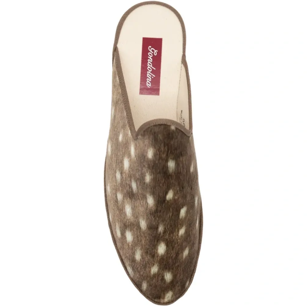 Мюли с принтом "олень"