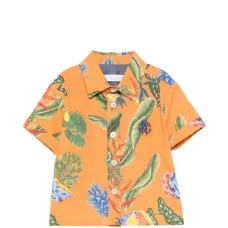Рубашка с тропическим принтом