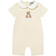 Комбинезон с воротником и принтом "медвежонок" Комбинезон с воротником и принтом "медвежонок"