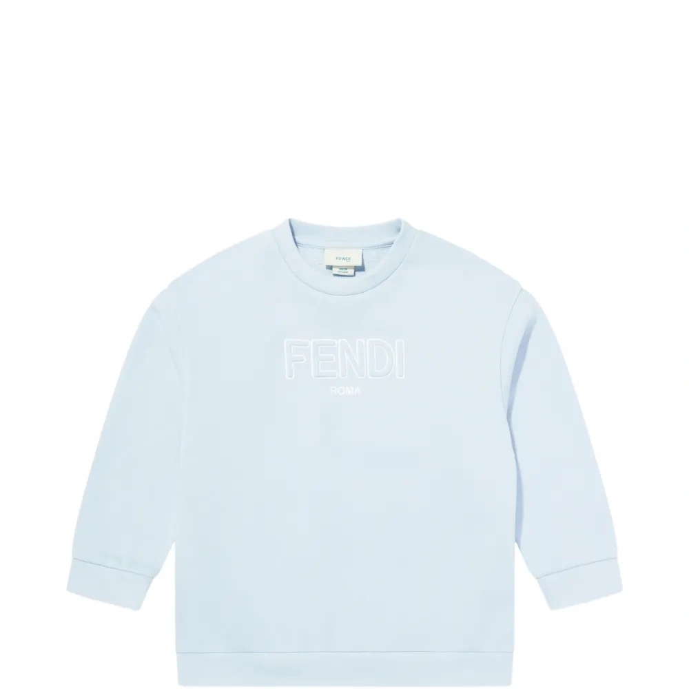 Свитшот с круглым вырезом и деталями с логотипом