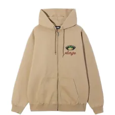 Худи на молнии с вышивкой